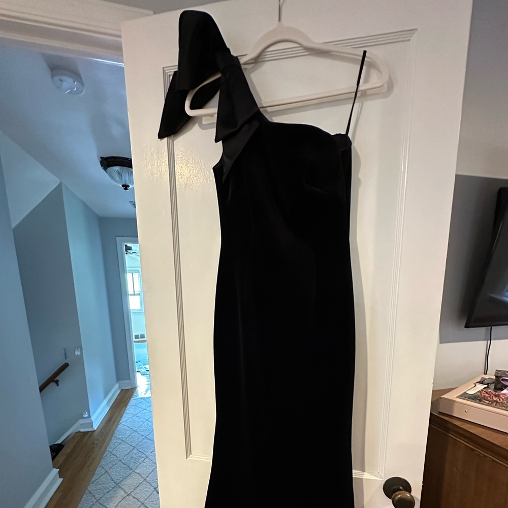 Eliza J Black Velvet Gown